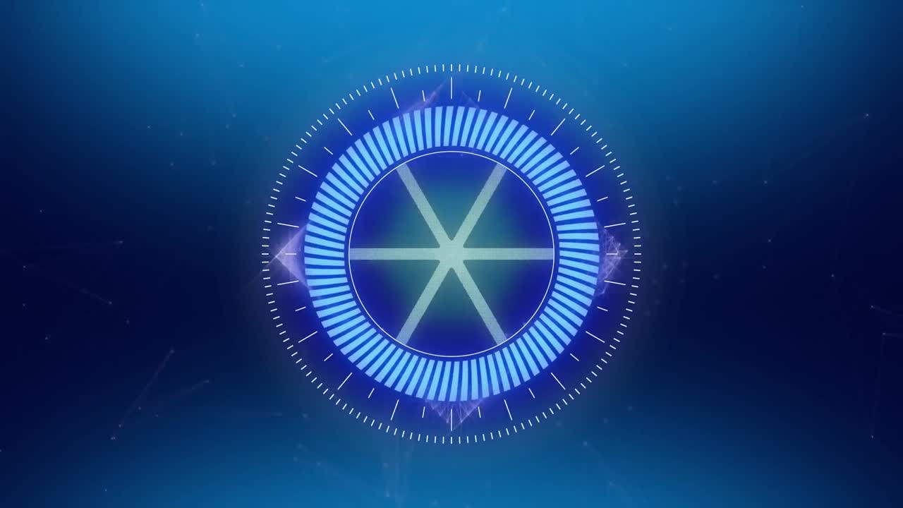 파란색 배경에 스 ⁇  스캐닝의 애니메이션