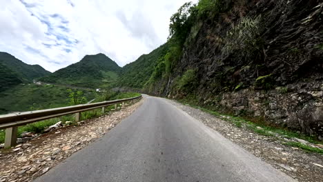 rocky mountain through the roads of the ha giang loop in northern vietnam