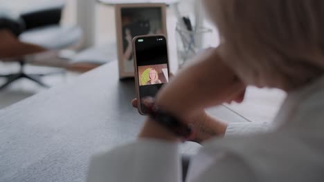 video call in office