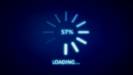 Loading Process to Complete Blue Screen - 4K Resolution