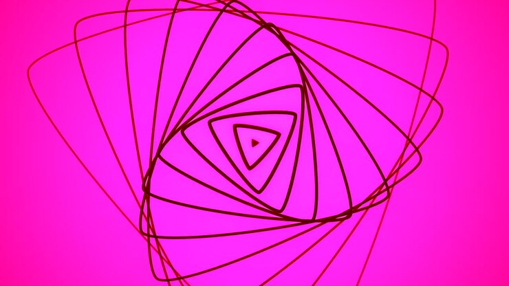 Abstract Pink Triangles Pattern