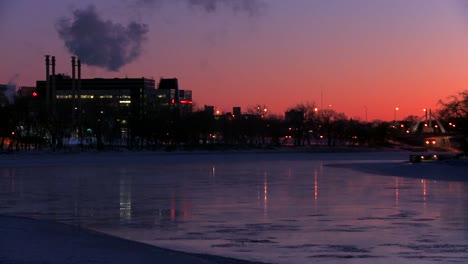 El-Centro-De-Winnipeg,-Manitoba,-Canadá-Al-Atardecer-8