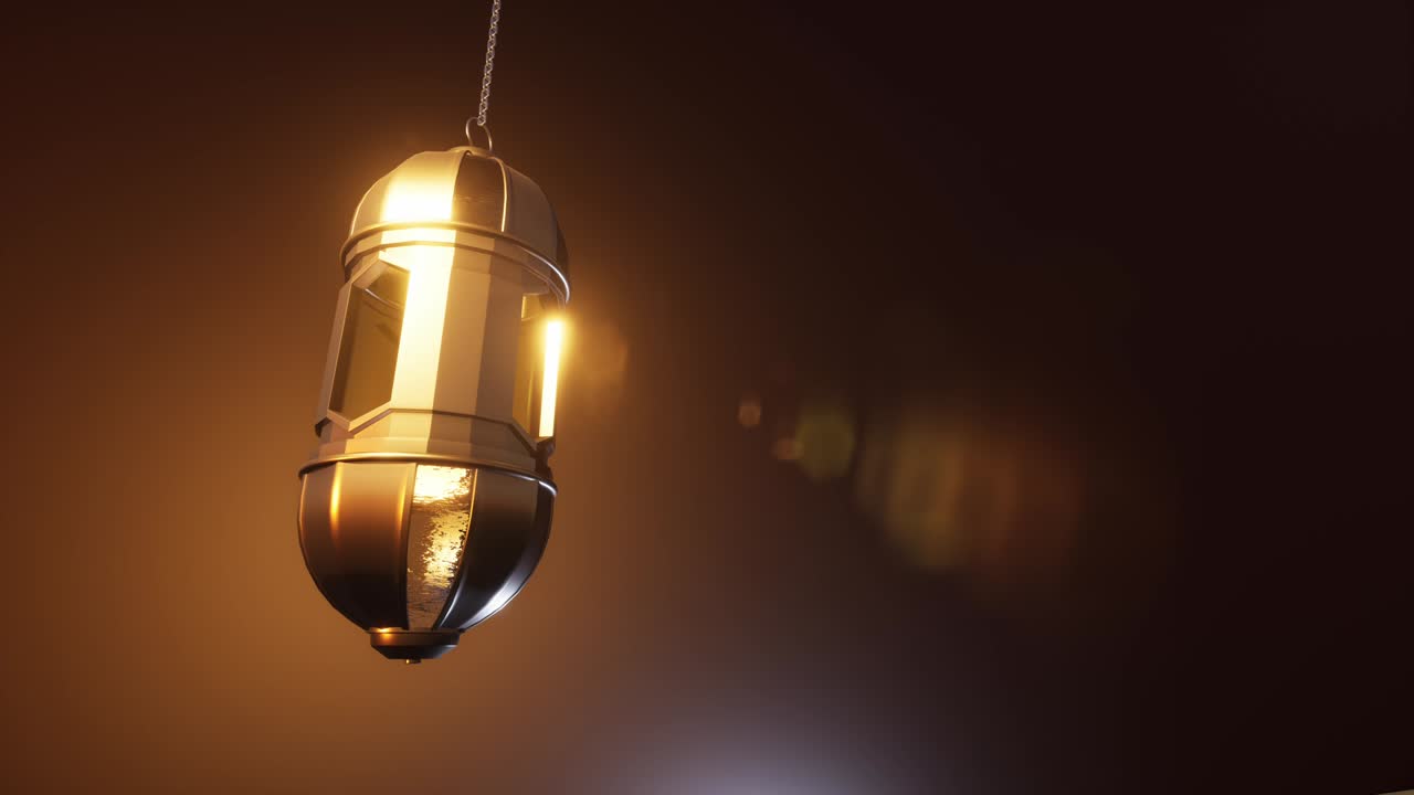 라마단 랜턴의 배경, 3d 렌더링