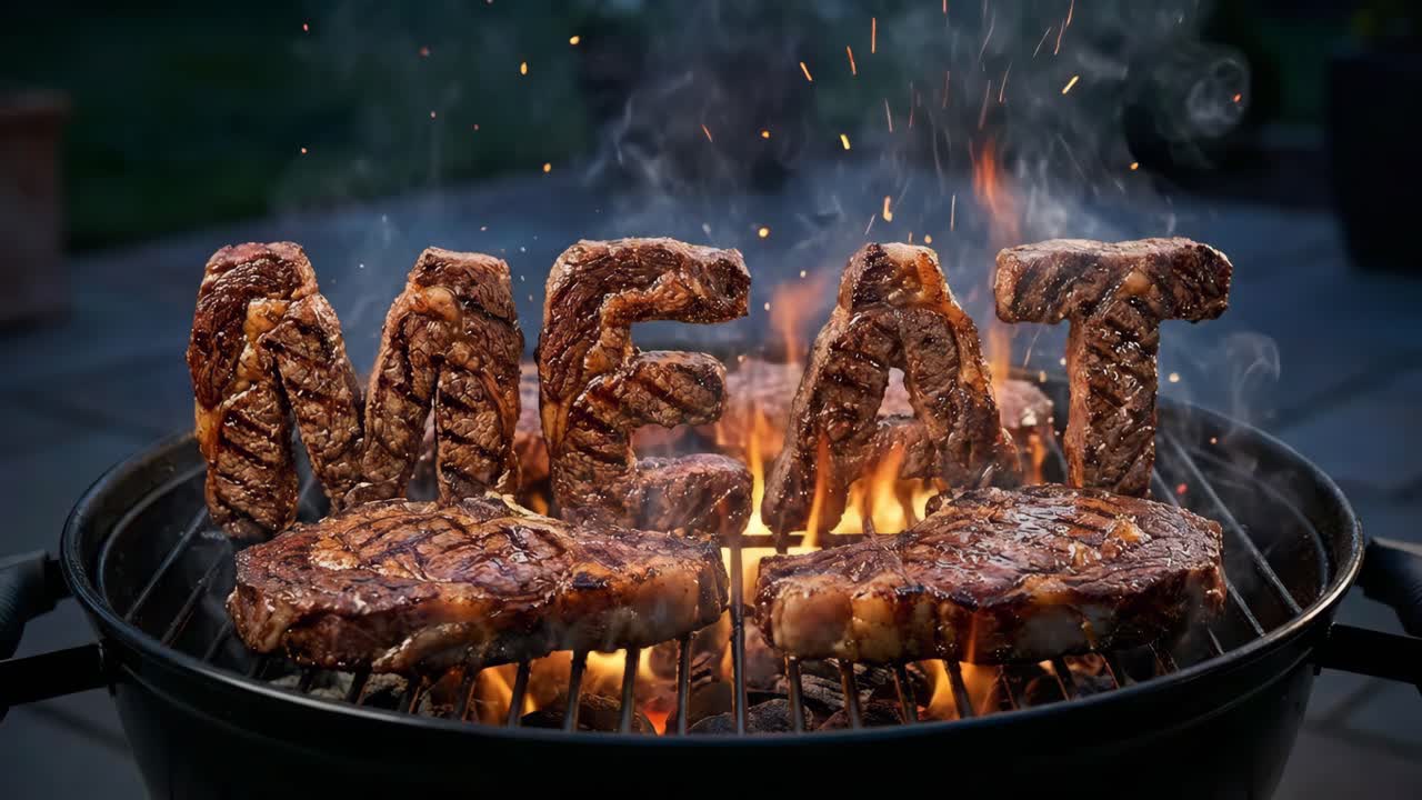 Bistecche alla griglia al barbecue