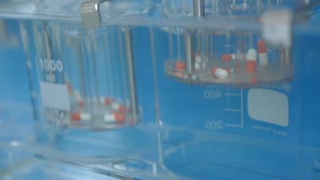 pill dissolving in liquid