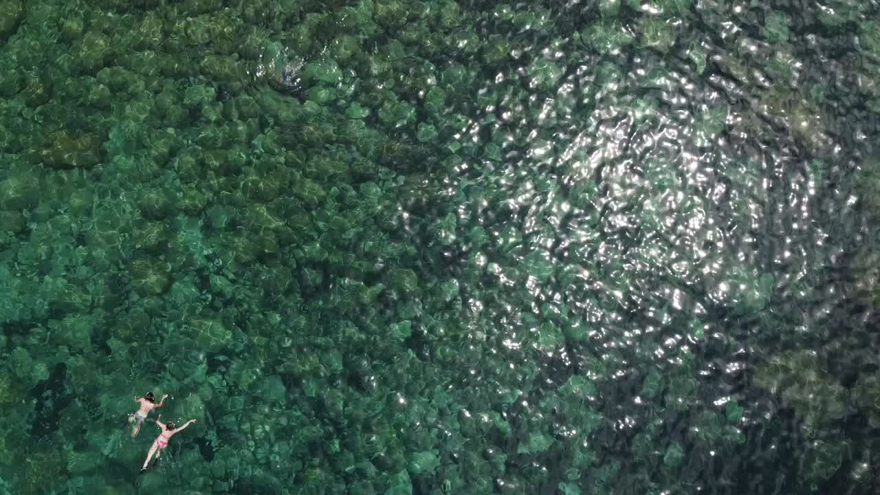 발레아레스 제도의 스노클링 조감도