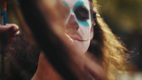 face painting session