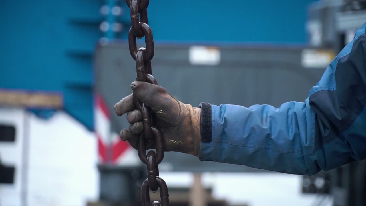 cadena de manipulación del trabajador