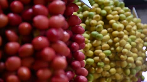 fresh emirati dates displayed during the dates festival in the united arab emirates