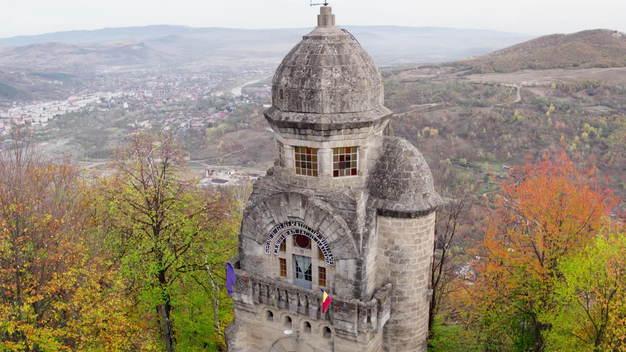 Historical Tower Overlooking a City