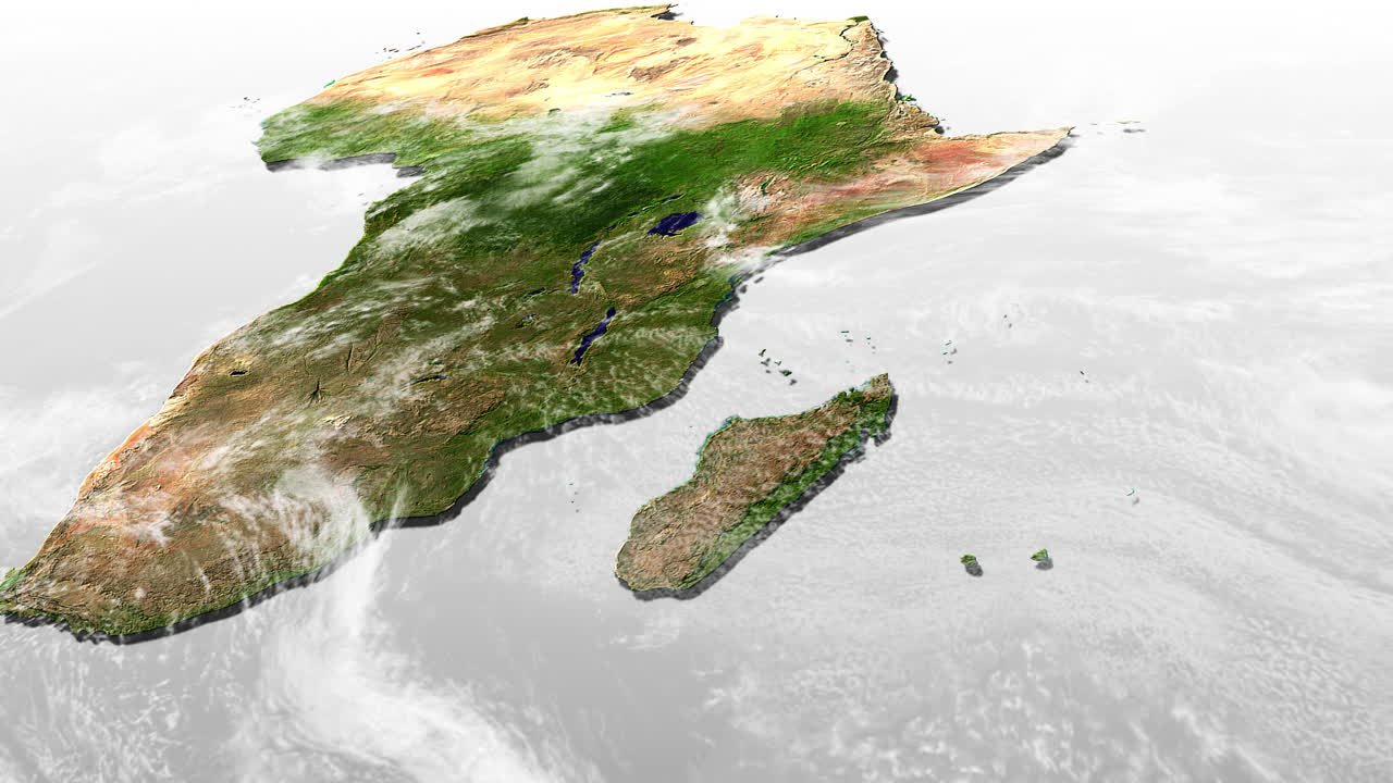 Satellite View of Africa and Madagascar