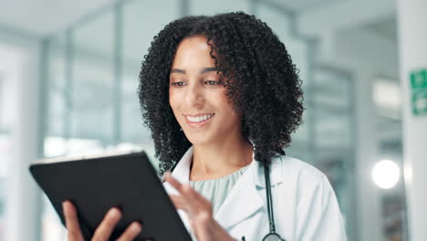 doctor using a tablet