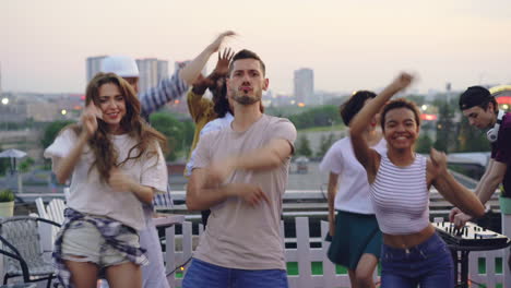 rooftop dance party