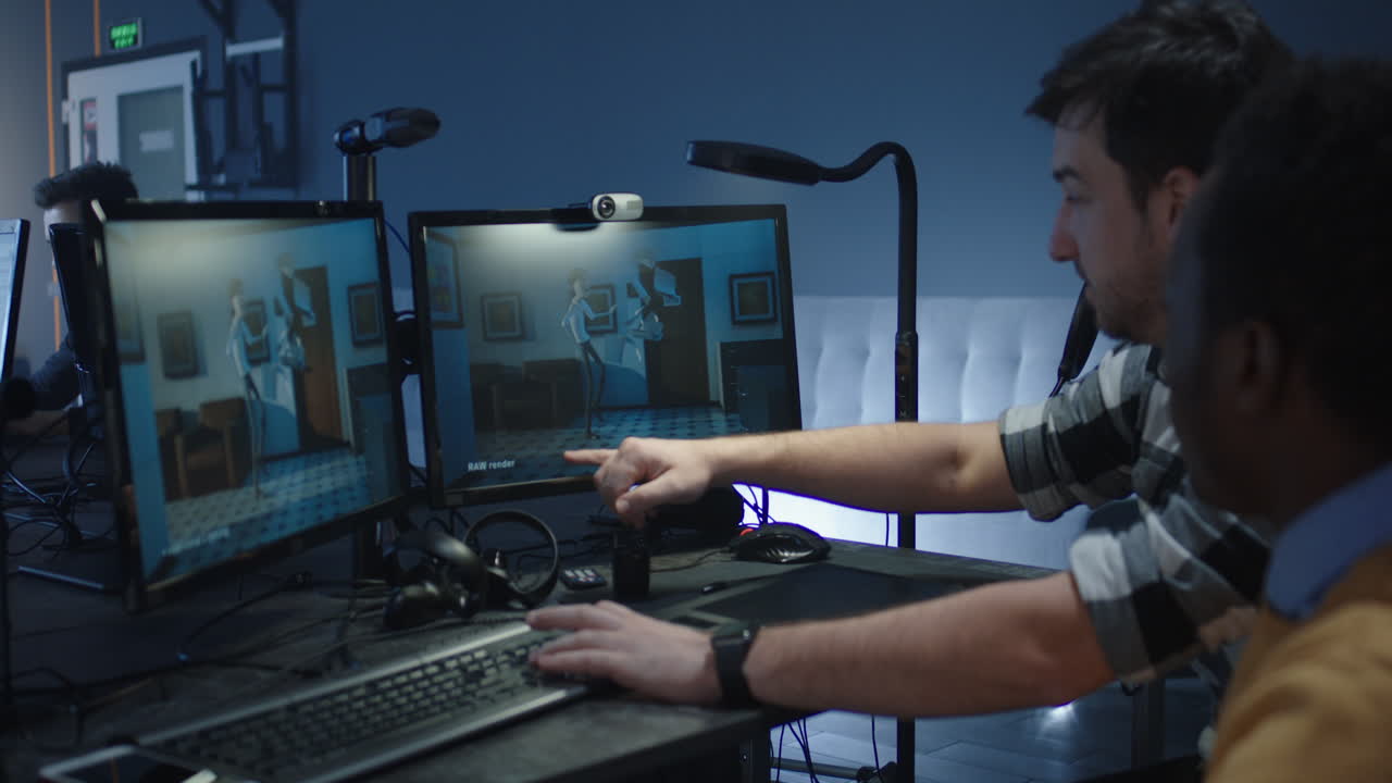 Animation Team Working on a Project