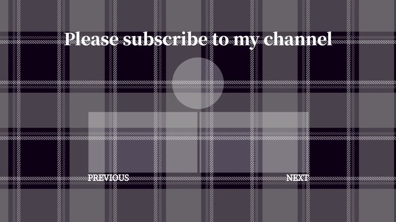 플레이드 체커드 엔드 카드 엔딩 스크린 모션 그래픽