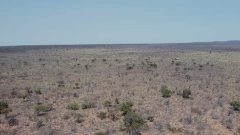 vista of deserted landscape at waterberg plateau national park near limpopo province in namibia, south africa