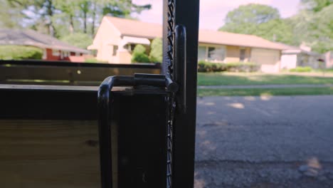 an unlocked trailer gate for towing large objects