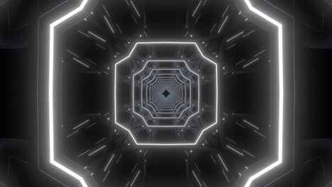 futuristic glowing neon tunnel