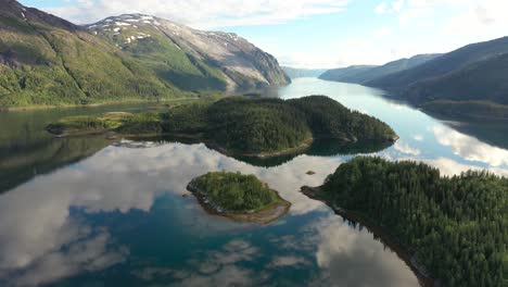 aerial footage beautiful nature norway