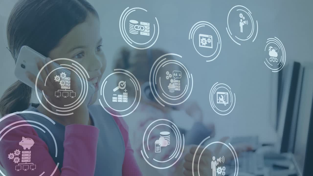 red global de negocios sobre los niños.