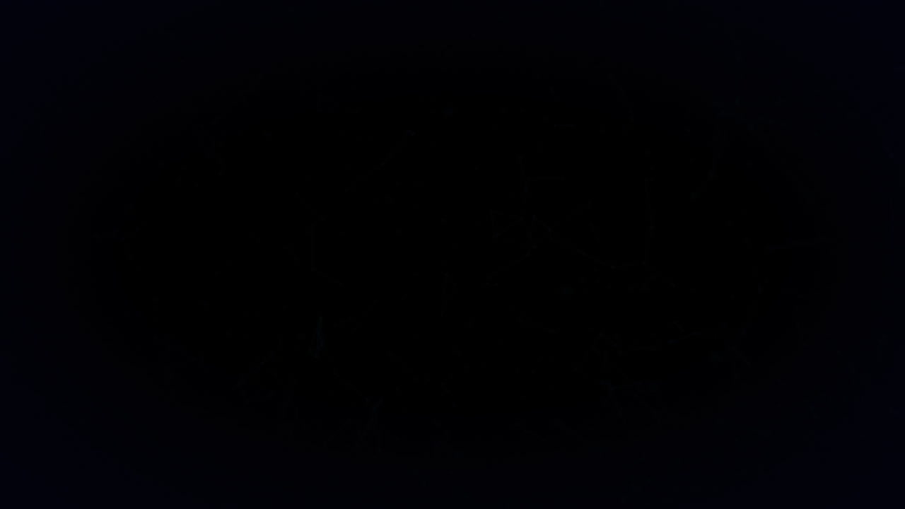 анимация сети соединений на черном фоне