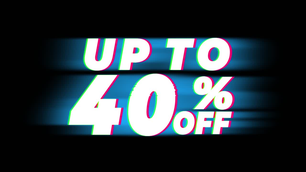 Up to 40% Off Sale Promotion