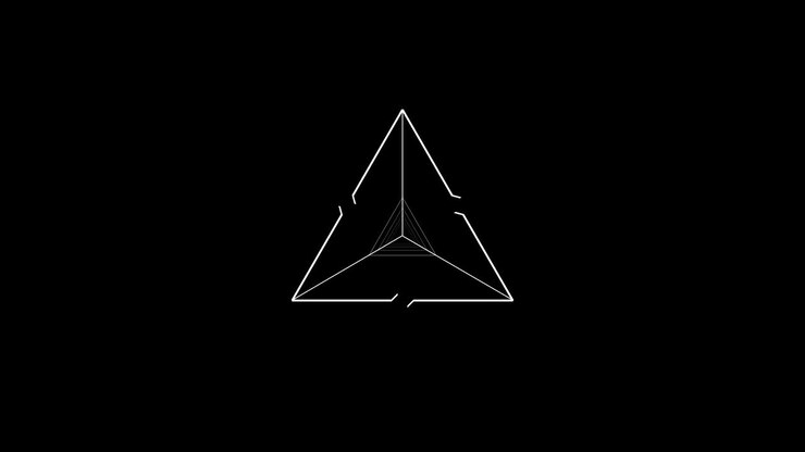 Technology HUD futuristic Target on black background seamless loop