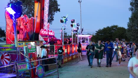 people enjoying a vibrant carnival atmosphere