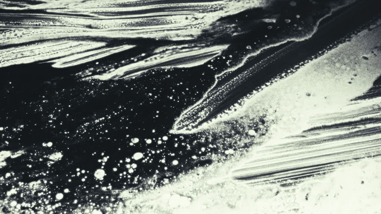 Old footage of weird science experiment - macro liquids