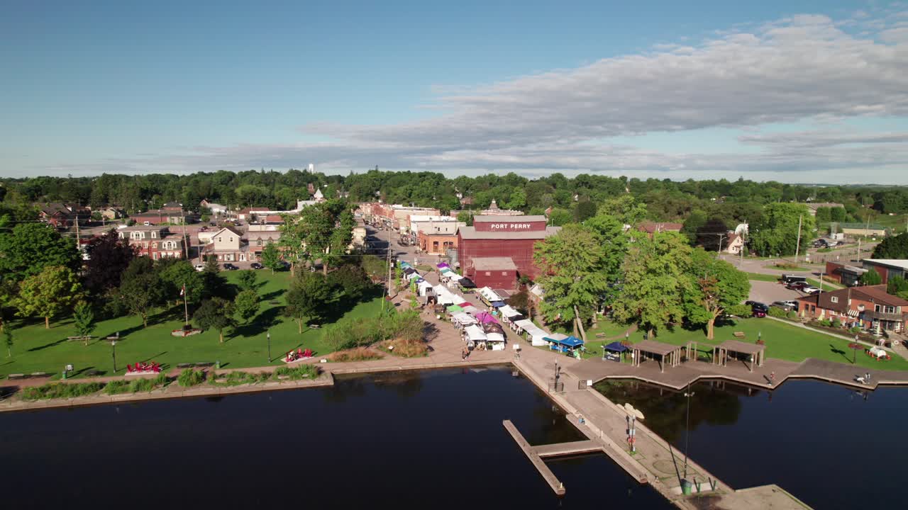 portry en el lago scugog, sur de ontario, canadá, 4k