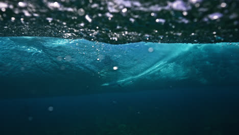 underwater surf wave