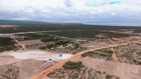 Beginn-Der-Arbeiten-Für-Den-Bau-Der-Hotels-Iberostar-Und-Hyatt-Am-Strand-Von-Pedernales-In-Cabo-Rojo-In-Der-Dominikanischen-Republik