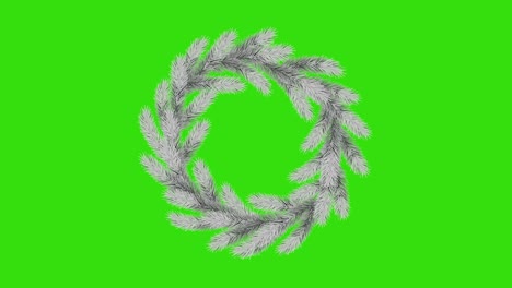 loop animation with fir tree frame. alpha cannel