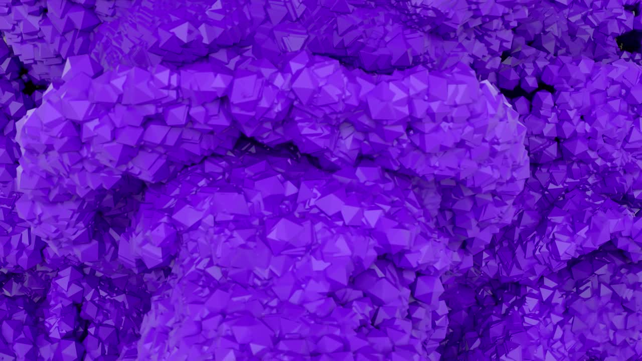 абстрактные формы взрываются через кадр.