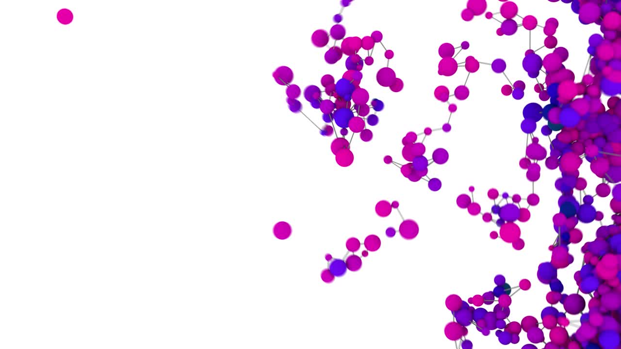 4k 추상 분자 네트워크 연결