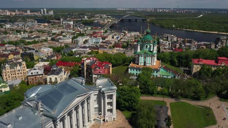 una vista aérea de kiev, ucrania