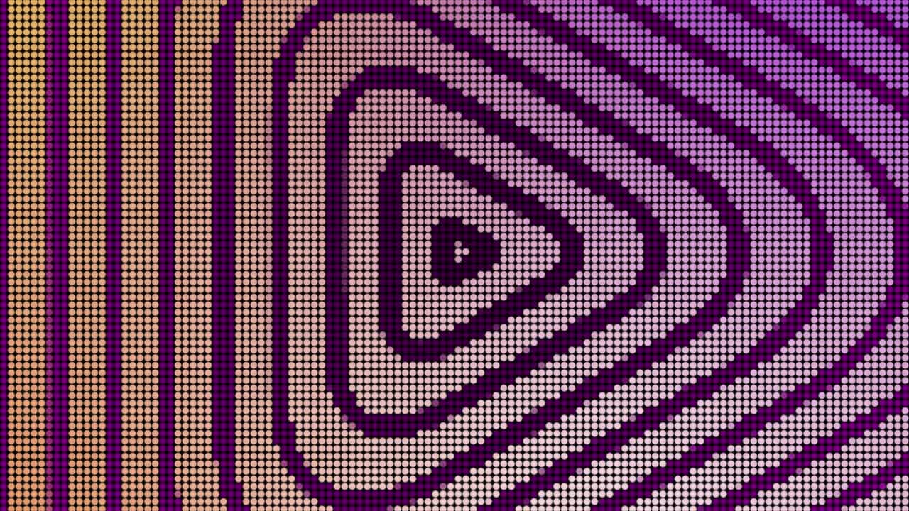 patrón geométrico abstracto con colores púrpura, rosa y amarillo