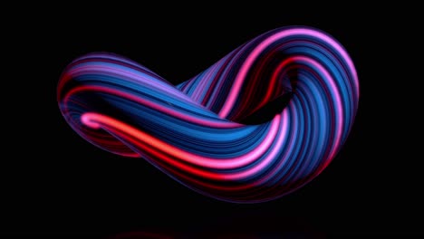 abstract 3d neon loop