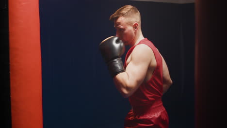 sesión de entrenamiento de boxeo