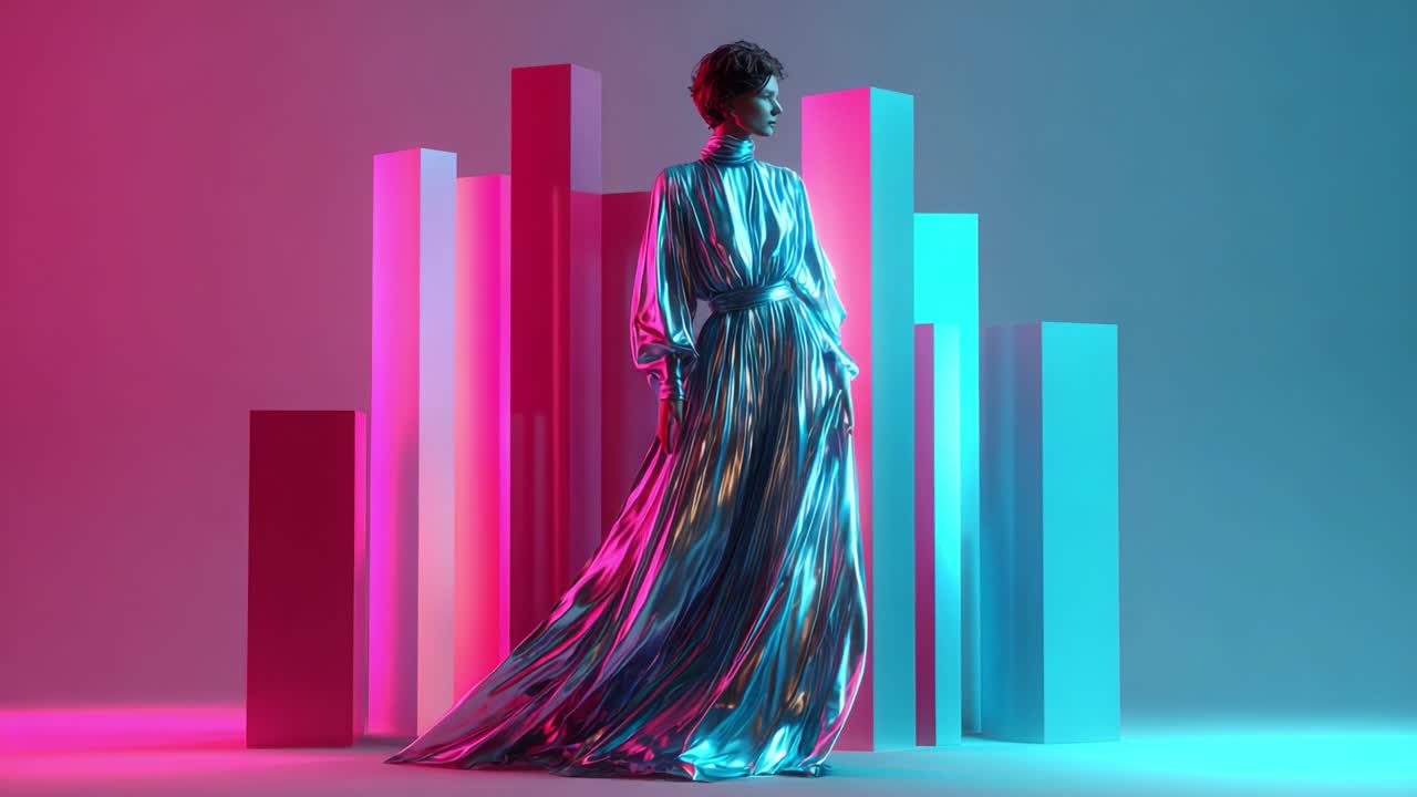 Futuristic Fashion in Neon Light
