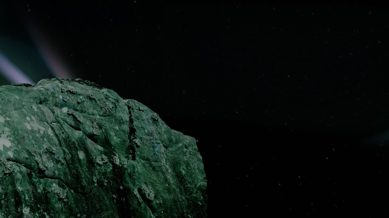 animación de rock en navidad sobre la aurora