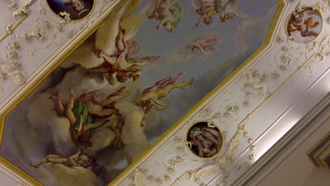 Unique-Church-With-Rococo-Stucco-Ceiling,-Beautiful-Paintings,-Slavkov-u-Brna,-Czech-Republic