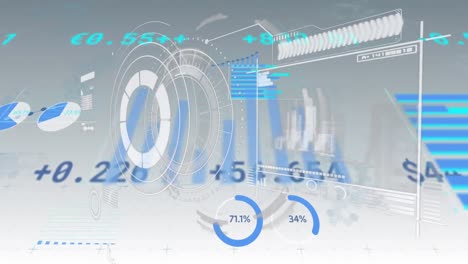 Animation-of-statistics-and-financial-data-processing-over-scope-scanning