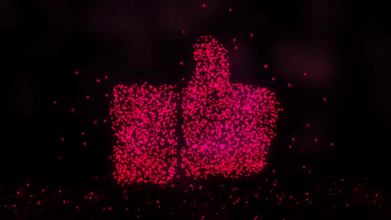 추상적인 엄지손가락은 은 입자로 표시됩니다.