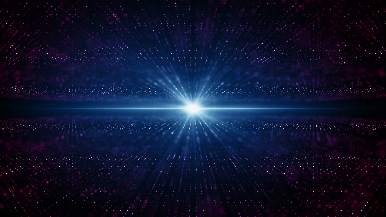Particles blue pink event game trailer titles cinematic concert stage background loop