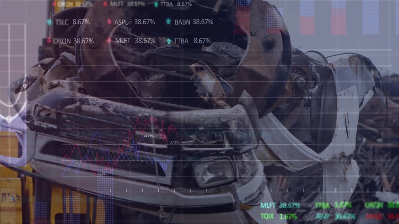 Animation of globe and data processing over caucasian businesswoman using digital tablet
