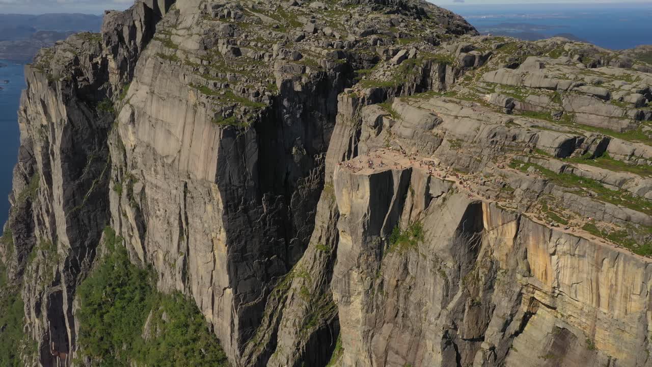 imágenes aéreas púlpito roca preikestolen hermosa naturaleza noruega