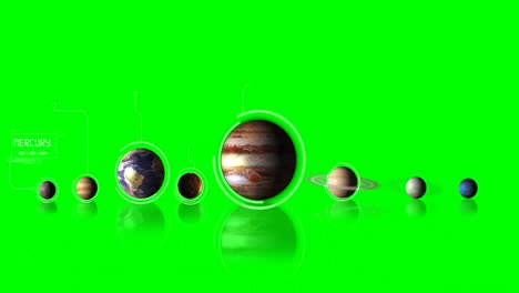 solar system with planets