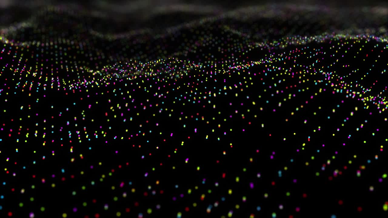 Abstract digital particle wave abstract background.