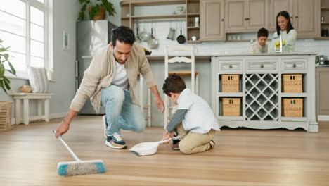 Cleaning,-help-and-broom-with-father